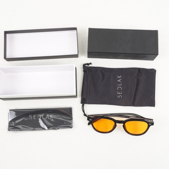 Sedlak Vintage Blue Light Blocking TR90 Unisex Glasses - Picture 2 of 10